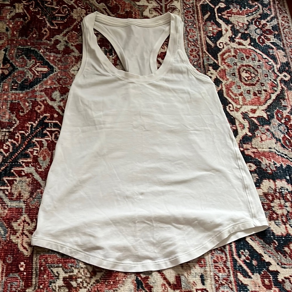 White Lululemon love tank